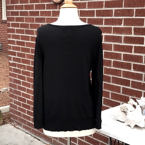 NWT Cable & Gauge Black Cardigan Sweater - Picture 5 of 11